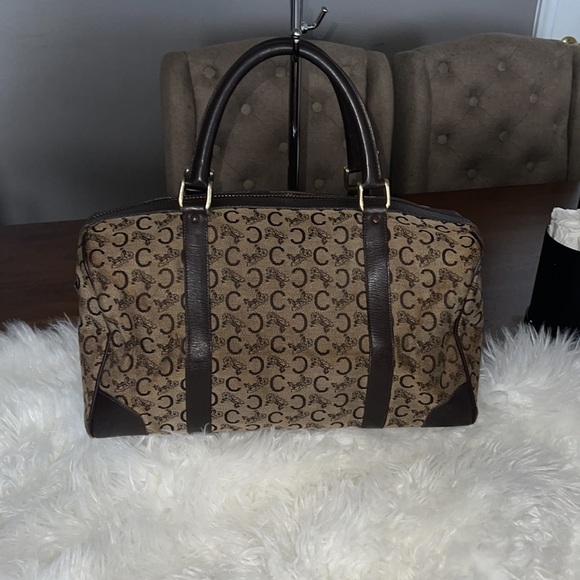 1970S CELINE LOGO DOCTOR BAG MINI WEEKENDER GUC (vintage) - Picture 3 of 11